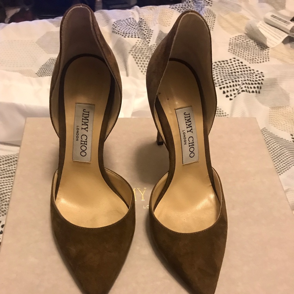 Jimmy choo Liz 100 suede cacao